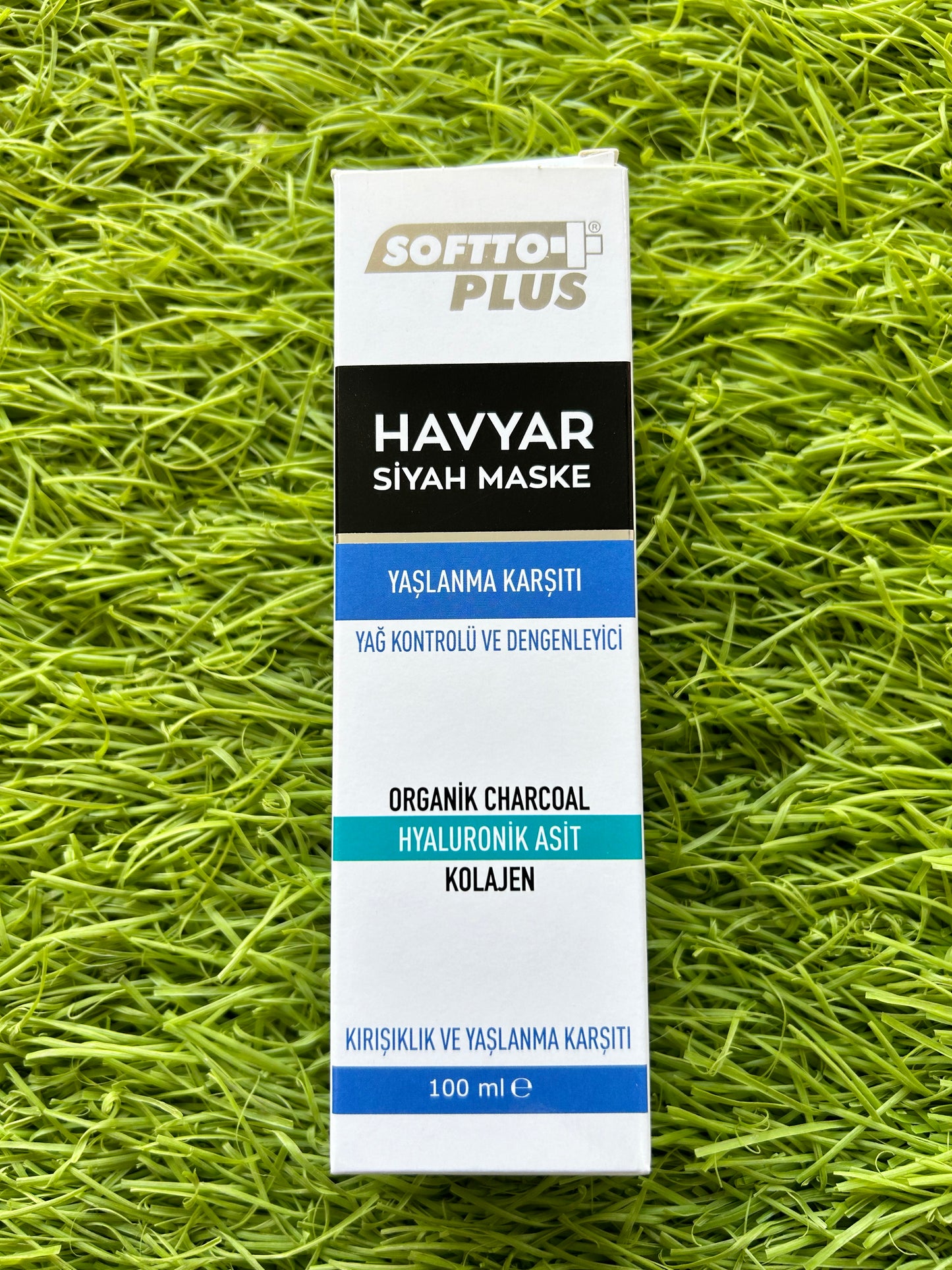 Softto Plus -Havyar Siyah Maske -Yaşlanma Karşıtı