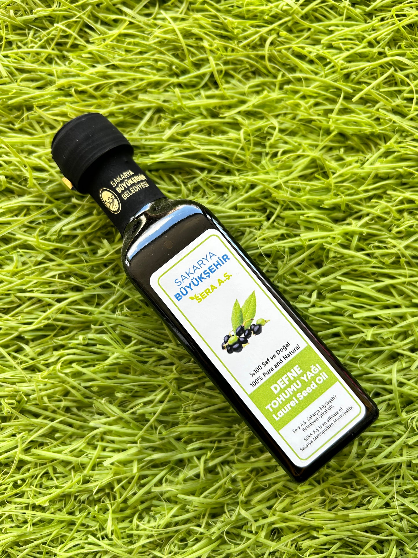SBS-Sakarya Büyükşehir Sera A.Ş- Defne Tohumu Yağı-100 ML - %100 Saf Ve Doğal