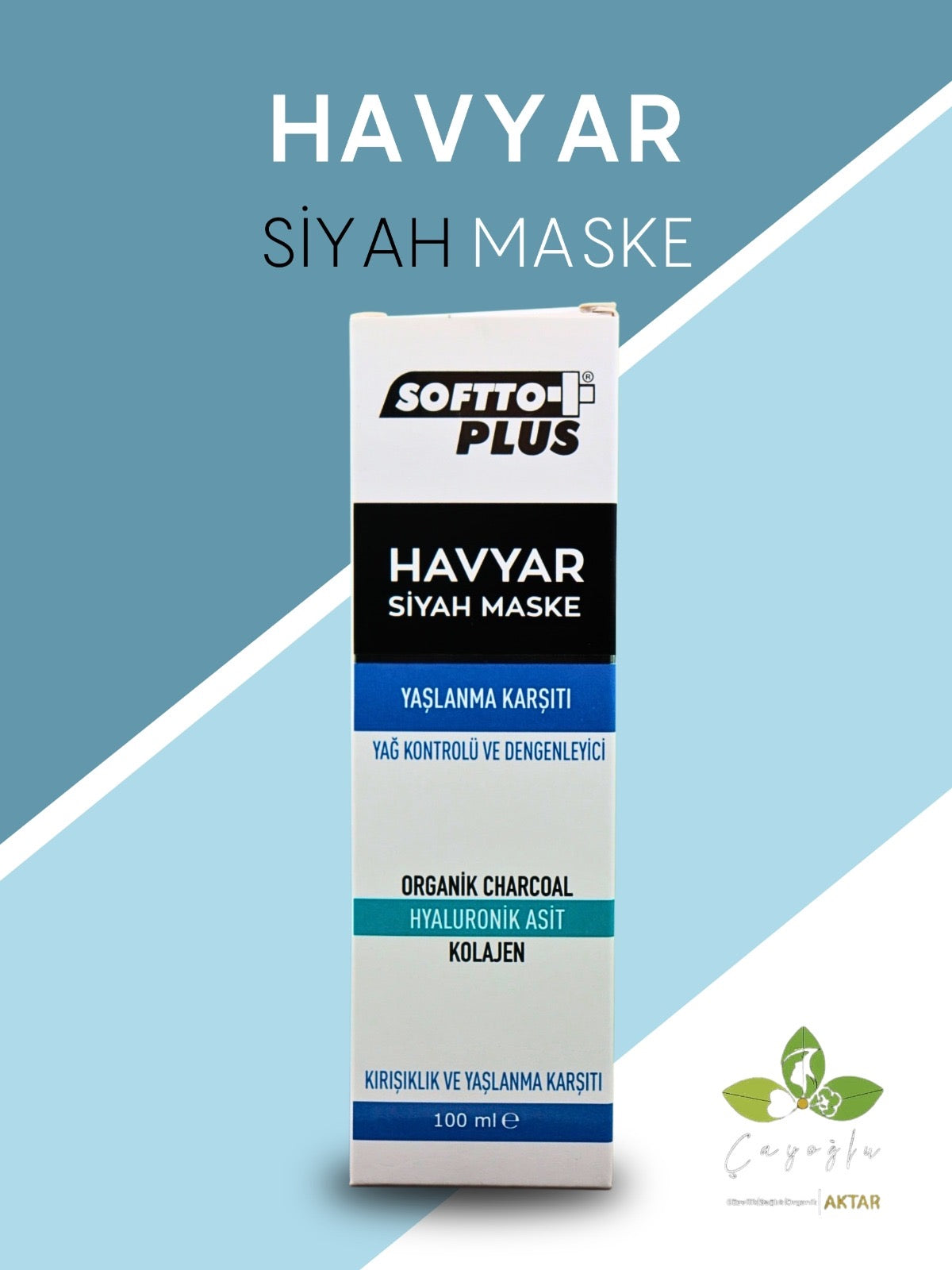 Softto Plus -Havyar Siyah Maske -Yaşlanma Karşıtı