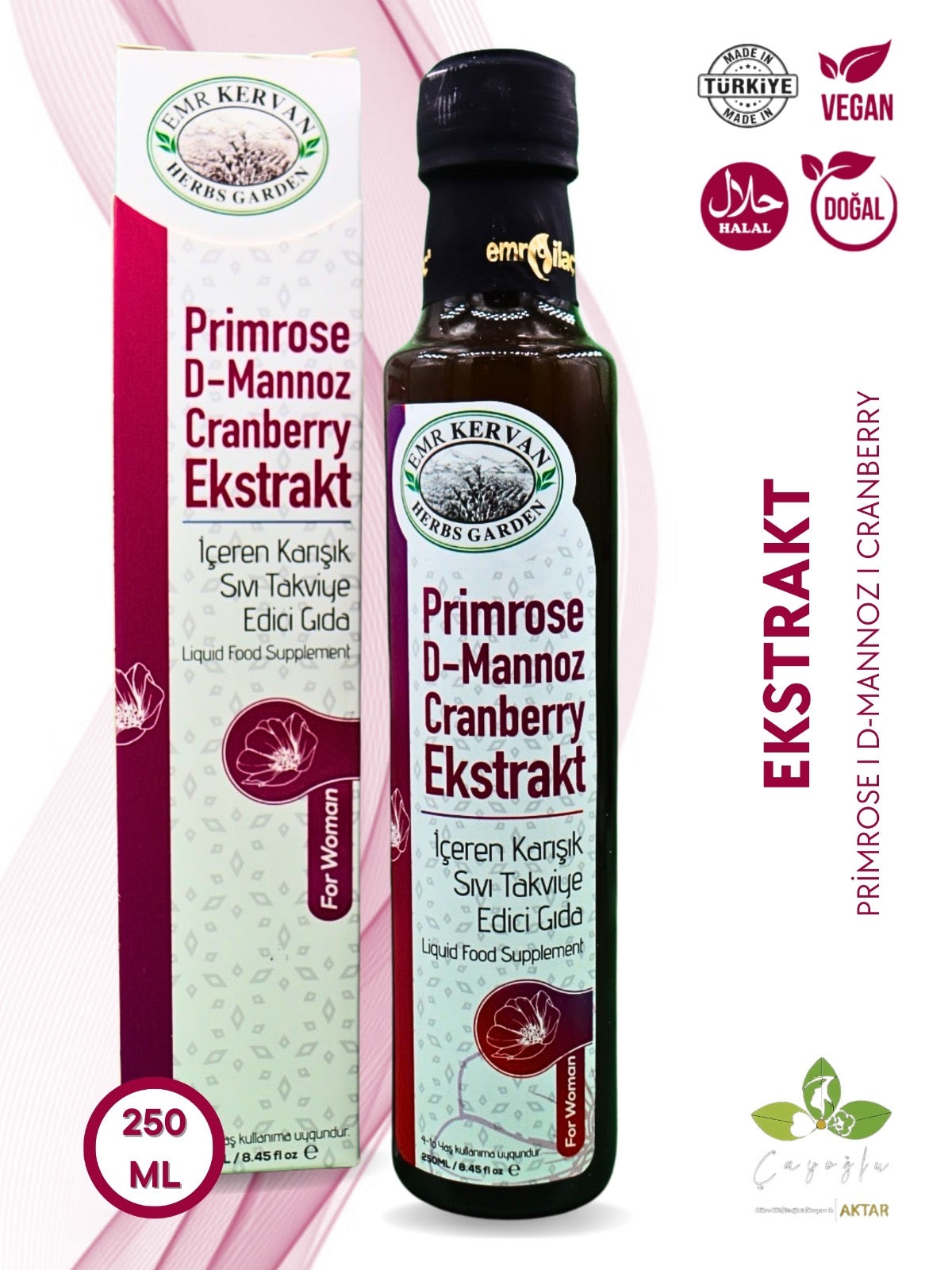 Emr Kervan - Primrose D-Mannoz Cranberry Ekstraktı