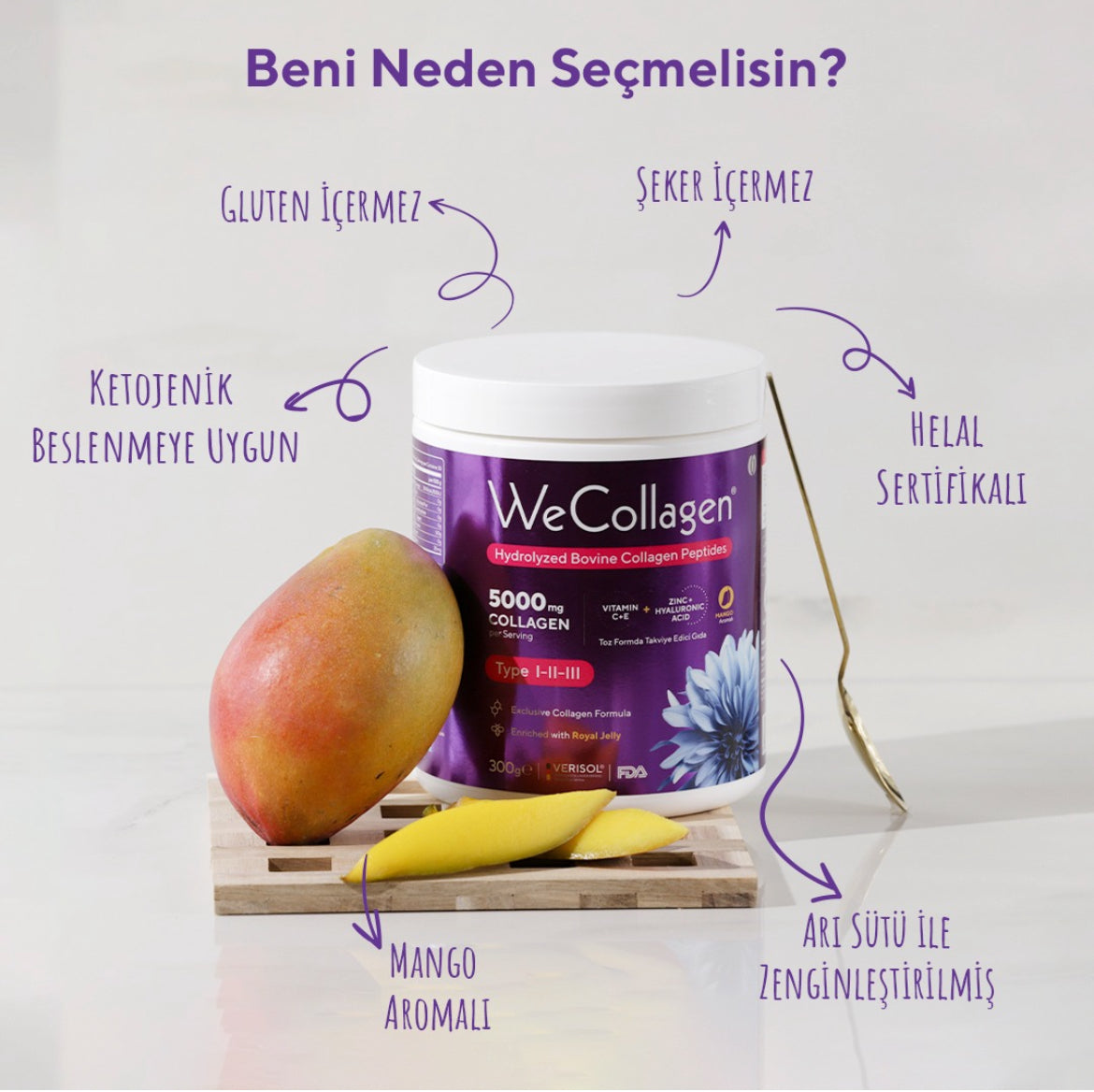 WeCollagen® Tip 1-2-3 Toz Kolajen 300gr