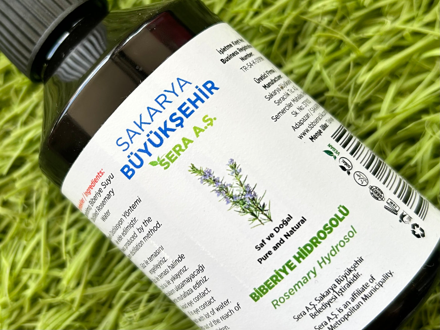 BİBERİYE SUYU - 250 ml - Doğal, Helal Biberiyi hidrosolü