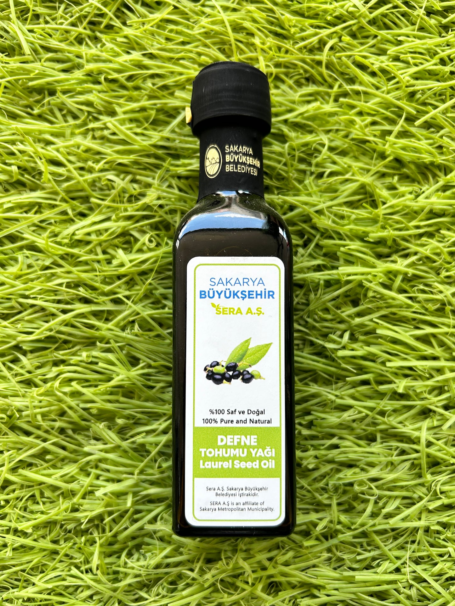 SBS-Sakarya Büyükşehir Sera A.Ş- Defne Tohumu Yağı-100 ML - %100 Saf Ve Doğal