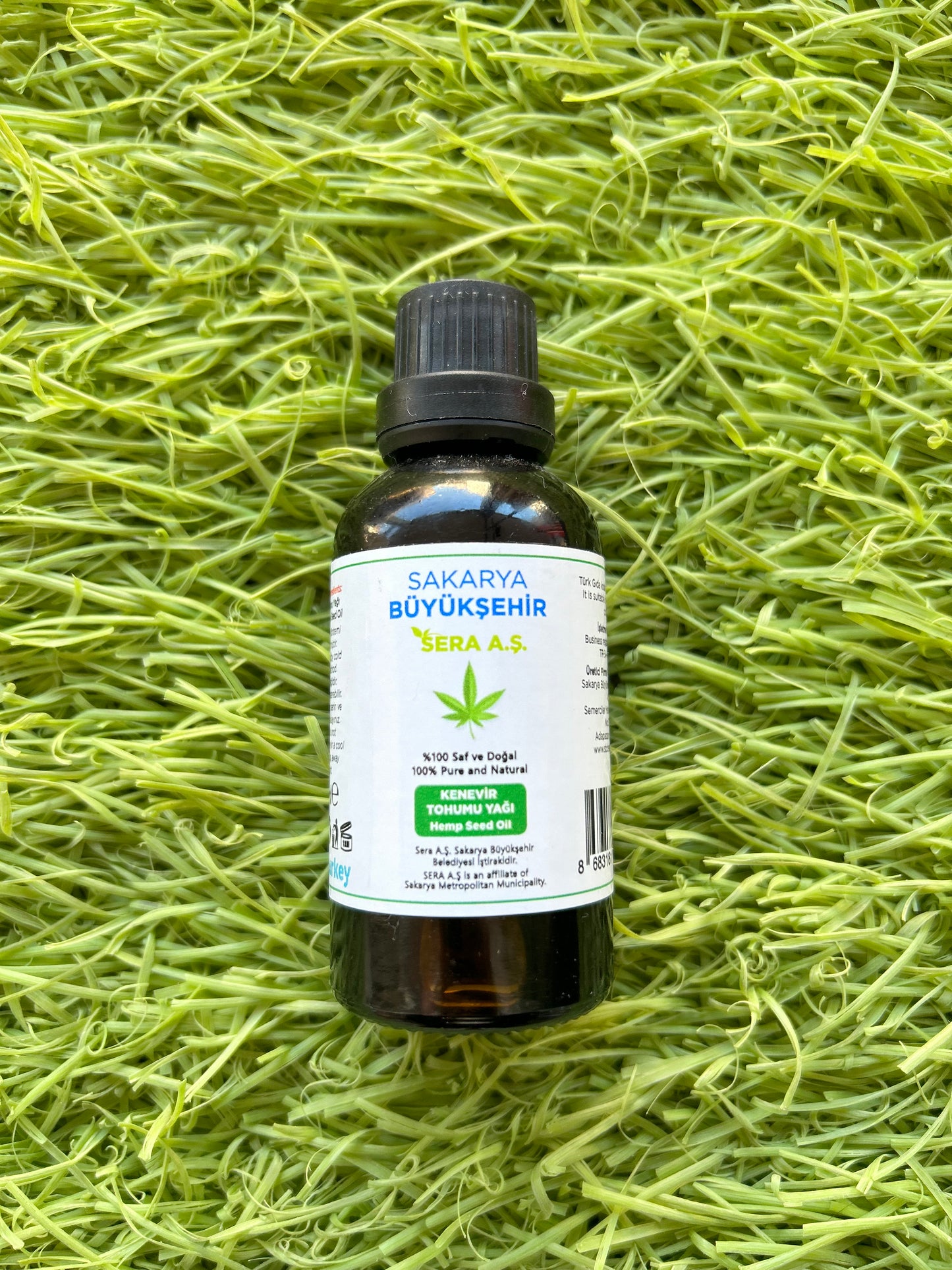 SBS -Sakarya Büyükşehir Sera A.Ş-Kenevir Tohumu Yağı-50 ML- %100 Saf Ve Doğal