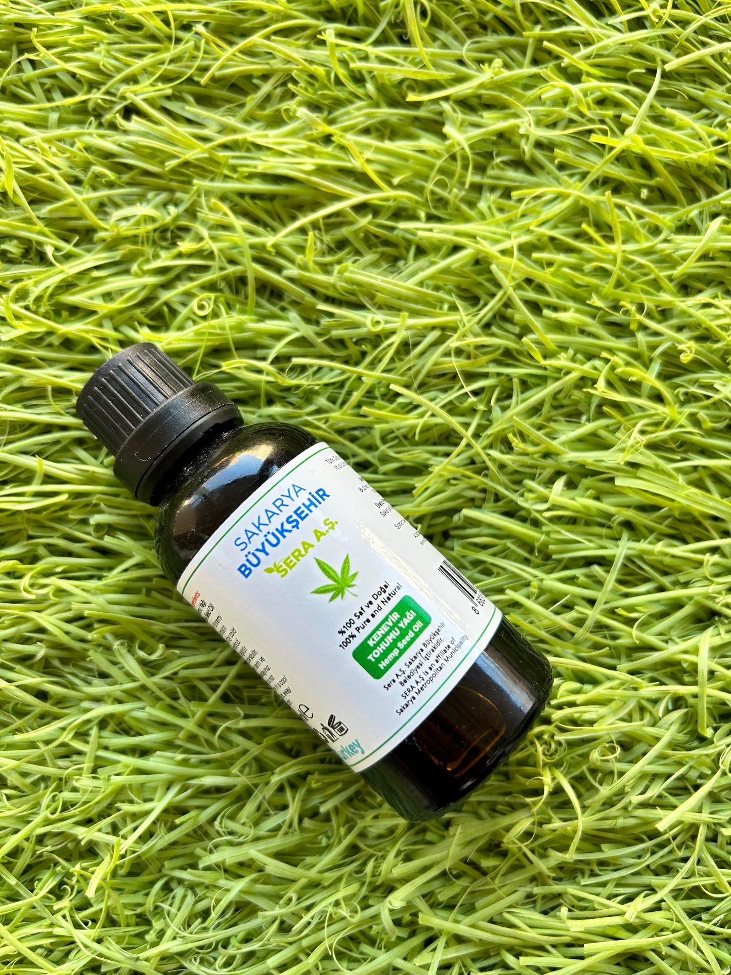 SBS -Sakarya Büyükşehir Sera A.Ş-Kenevir Tohumu Yağı-50 ML- %100 Saf Ve Doğal