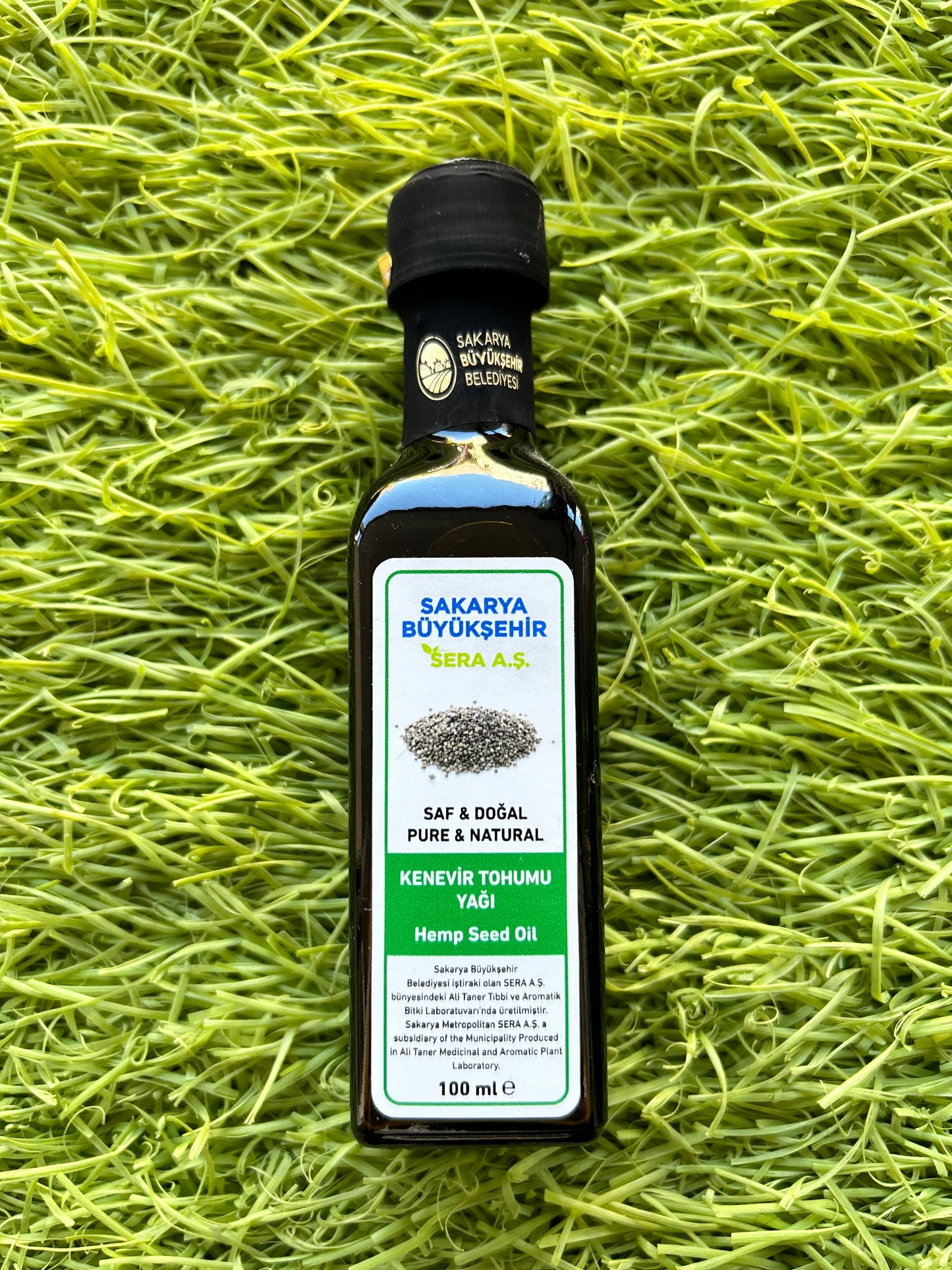 SBS-Sakarya Büyük Şehir Sera A.Ş-Kenevir Tohumu Yağı-100ML-%100 Saf Ve Doğal